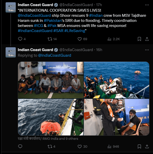 Indian Coast Guard Rescue